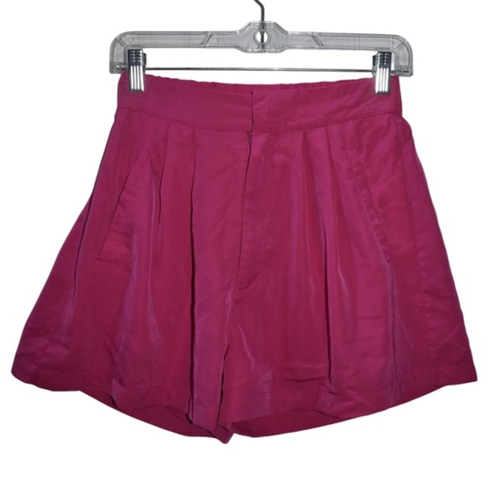 Fab'rik Pink Pleated‎ Shorts High Waist Casual Summer Hot Girl Size S
